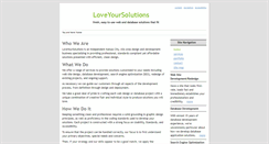 Desktop Screenshot of loveyoursolutions.com