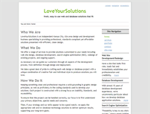 Tablet Screenshot of loveyoursolutions.com